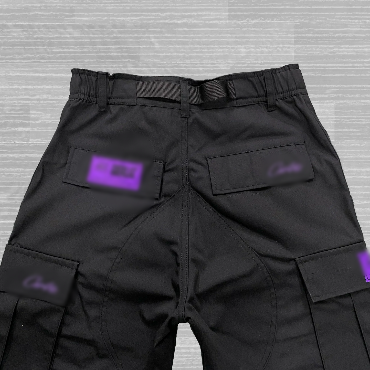 Alcatraz cargos - purple and Black