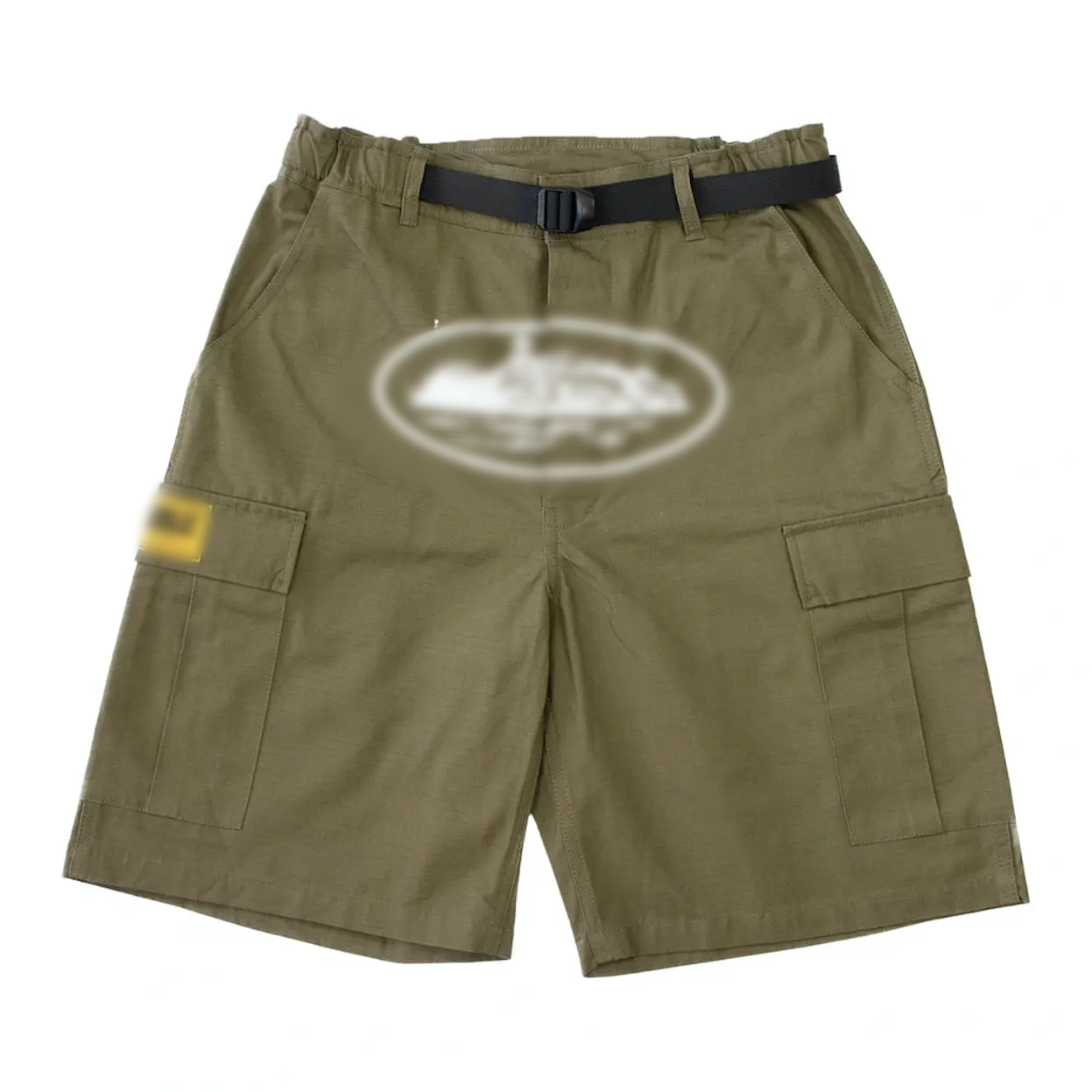 Alcatraz cargo shorts - white/green