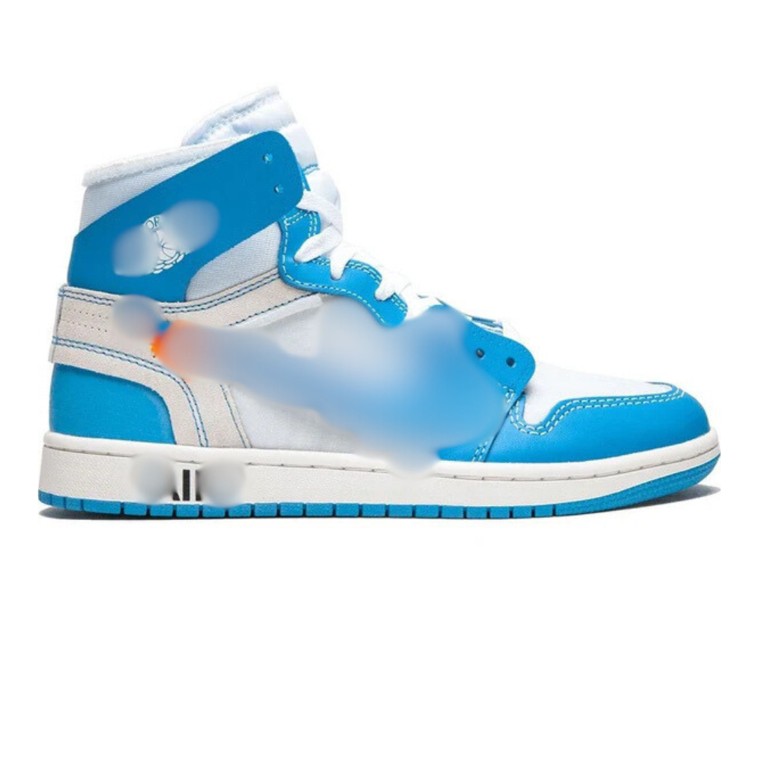 Light Blue high sneakers with tag